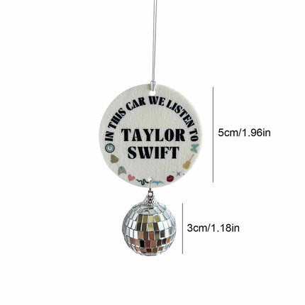 Taylor Swift Ornament Car Decor Aromatherapy Film Wardrobe Deodorizer Pendant