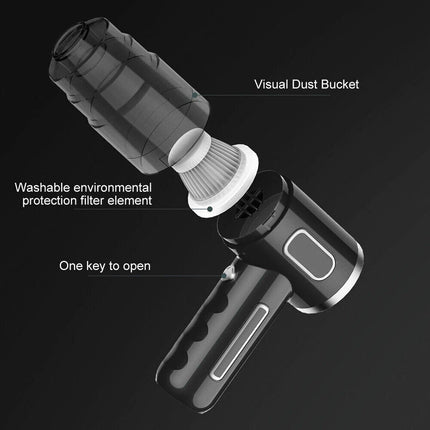 120W Cordless Handheld Vacuum Cleaner Kit Small Mini Portable Car Auto Home Wireless