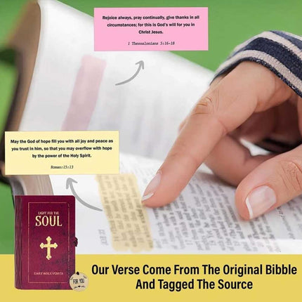 Handmade Wooden Bible Verses Box + 150PCS Daily Scripture Verse Cards