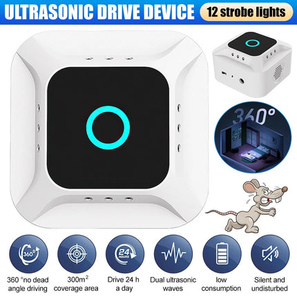 Ultrasonic Plug-In Mouse Repeller | Rodent, Mice, Rat, Squirrel & Insect Deterrent