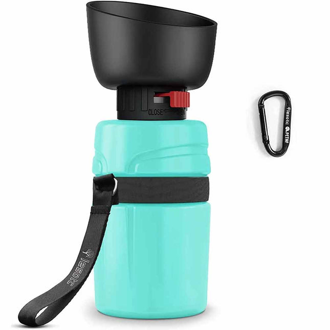 520ml Portable Dog Travel Water Bottle, Leakproof Outdoor Drinking Water Dispenser for Pets