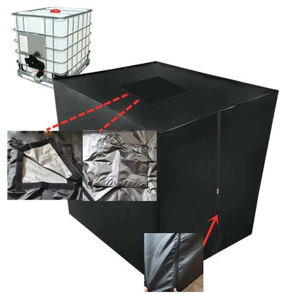 Heavy Duty IBC Water Tank Cover Waterproof For 1000L Container Sun UV Protective