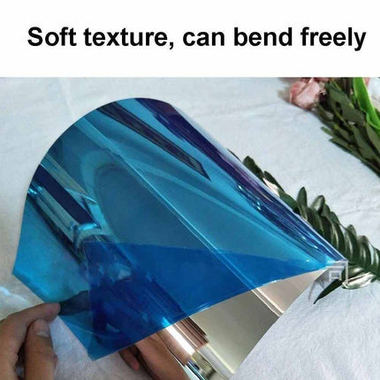 2M Self Adhesive Large Mirror Wall Sticker Roll, DIY Decor for Bathroom & Room