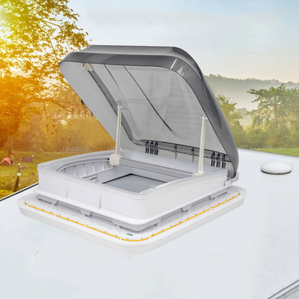 Caravan Motorhomes RV Roof Hatch Skylight 400X400 With Blind And LED Light