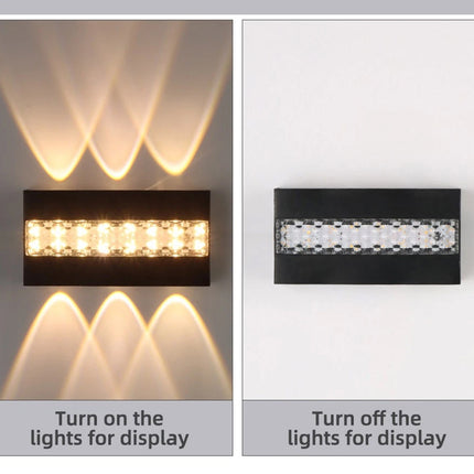IP65 Waterproof LED Wall Light, 10W Modern Up/Down Sconce for Indoor Outdoor Use