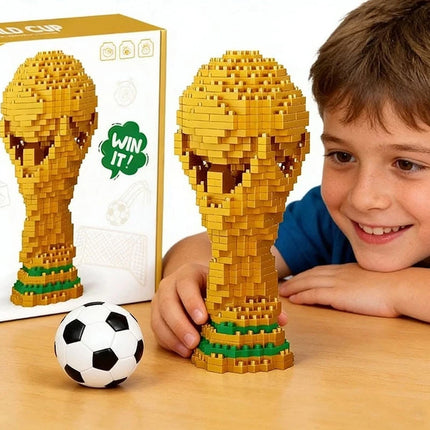 500Pcs World Cup Trophy Building Blocks Kids Educational DIY Construction Toy Gift
