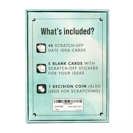 Date Night Adventure Book for Couples - 40 Scratch Off Challenge and Date
