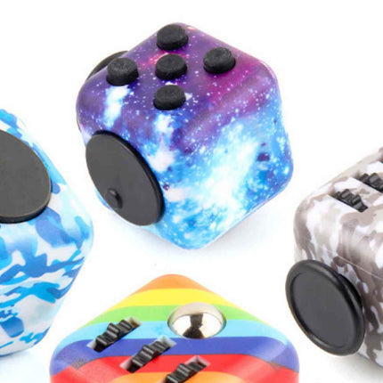 Fidget Cube Spinner Toy, Hand Finger Magic Fidget Toy for Adults Kids, Anxiety ADHD Stress Relief Sensory Toy