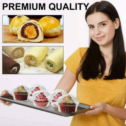 50PCS Clear Food Cupcake Cake Food Case Muffin Dome Takeaway Boxes Container