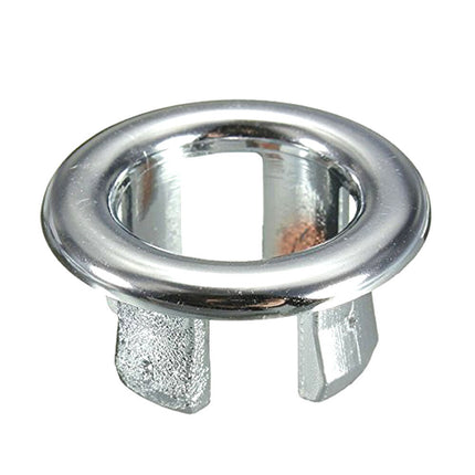 10x Bathroom Basin Sink Spares Overflow Cover Trim Replacement Chrome Plastic