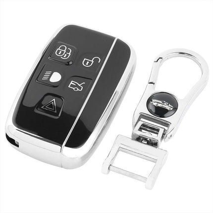 Car Key Case Fob Shell Cover + Keyring For Range Rover Sport Evoque Jaguar