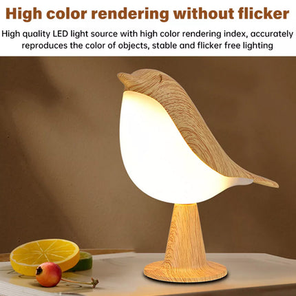 2 in 1 Bird Diffuser Lamp Cordless USB LED Table Touch Sensor Bedside Desk Light