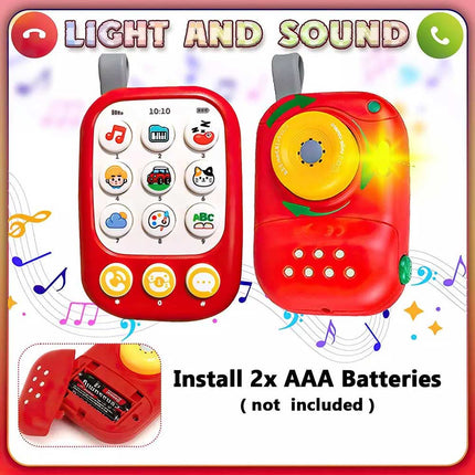Educational Camera Toy Phone Animal Sounds Music Lights Toddlers Mobile Toy