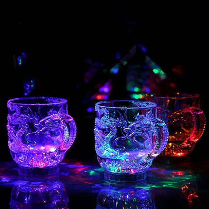 Dragon Pattern Color Changing Light Up Mug Novelty Drinking Cup Gift