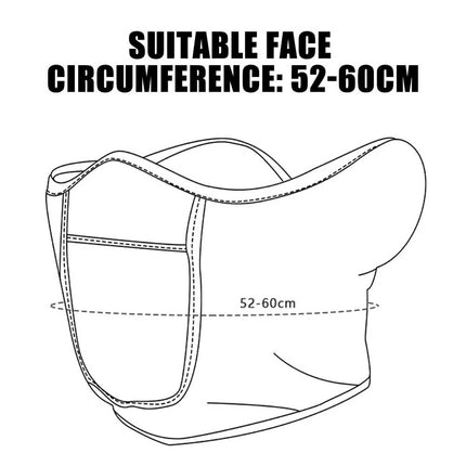Winter Windproof Half Face Mask Ear Warmer Cold Weather Ski Motorcycle Riding