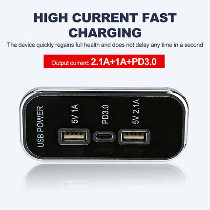 12V-24V Car Charger DUAL USB+PD Adapter Power Socket Charging 3 Ports Panel 36W