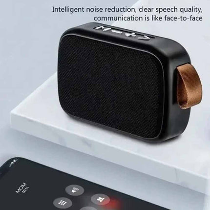 Portable Mini Bluetooth Fabric Speaker, Wireless Sound Bar Support TF Card, FM Radio & USB Media Playback