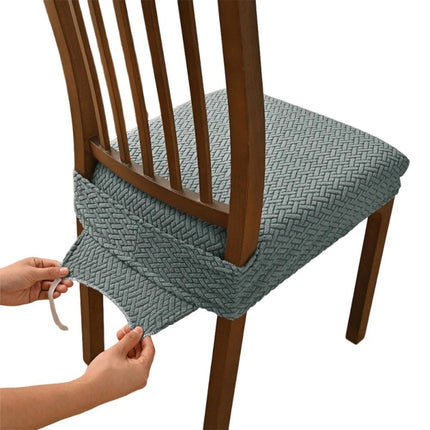 Jacquard Stretch Dining Chair Slipcovers, Removable & Washable Seat Covers