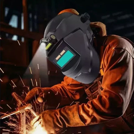 Auto Darkening Welding Mask Helmet – Solar-Powered for ARC, TIG, MIG & Grinding