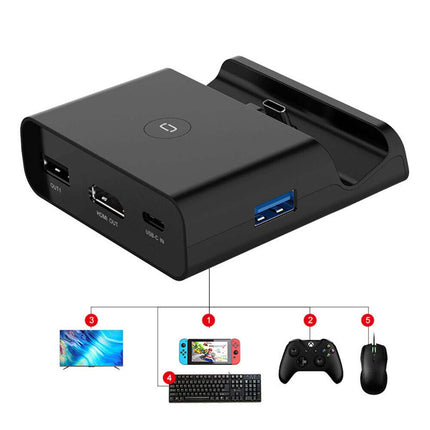 Docking Station For Nintendo Switch Charging Dock HDMI 1080P TV Adapter USB C