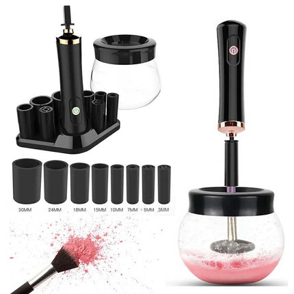Electric Makeup Brush Cleaner and Dryer Set – Automatic Cleaning & Quick Drying