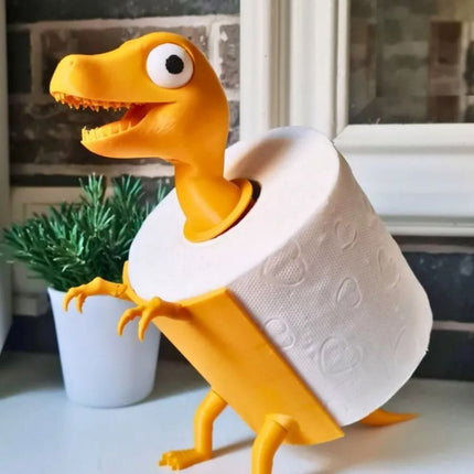 Dinosaur Shape Toilet Paper Holder Cartoon Tissue Storage Rack Paper Towel Stand