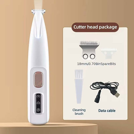 Professional Cordless Pet Clippers - Silent Dog Hair Trimmer & Grooming Shaver Set with Free Replacement Blades