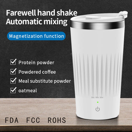 400ml Self-Stirring Electric Mug: Auto-Mixing for Coffee, Milk Tea, Beer & More