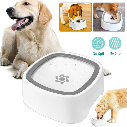 Non Spill Dog Water Bowl,1.5L Splash Proof Pet Water Bowl,Anti Slip Car Dog Bowl