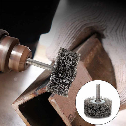 6*50MM 304 Stainless Steel Wire Wheel Brush for Die Grinder Drill Rotary Tool 1/4" Shank