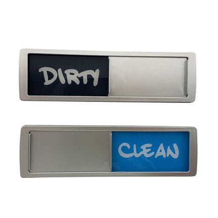 Clean Dirty Dishwasher Magnet Indicator Sign Non-Scratch Simple Sliding Kitchen