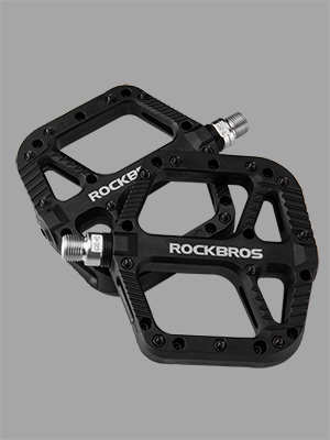 ROCKBROS Bike Pedals Nylon Composite Bearing 9/16" MTB Wide Flat Platform