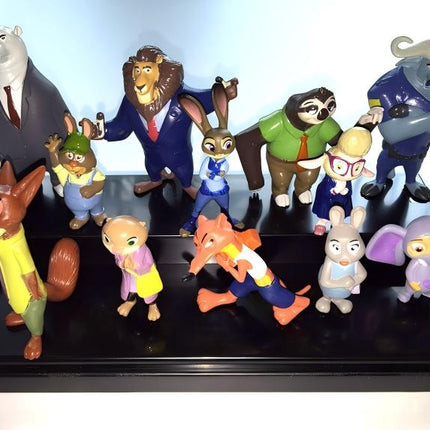 12pcs Cartoon Character Mini Doll Toys, Cuddly Figure Set, PVC Stuffed Toy Figures, Small Collectible Dolls