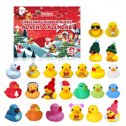 Rubber Duck 2025 Christmas Advent Calendar - 24 Days Countdown Calendar, Ideal Xmas Gift for All Ages
