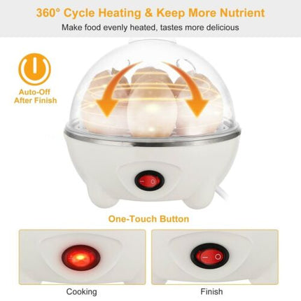 Electric Soft Hard Egg Boiler Bowl  Poacher Steamer Noise Free Cooker AU Plug