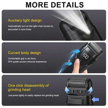 Electric Care Pedicure Foot File Hard Dead Skin Callus Remover Foot Grinder Kit