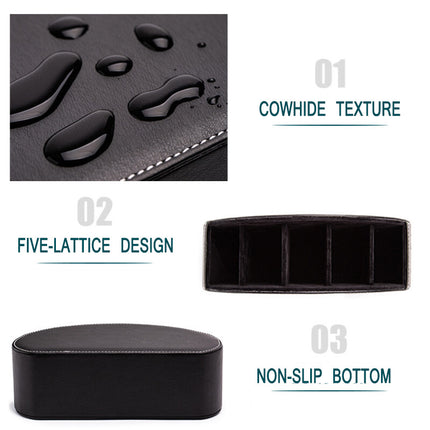 Storage Box PU Leather Phone And TV Remote Control Desk Organizer Holder Home