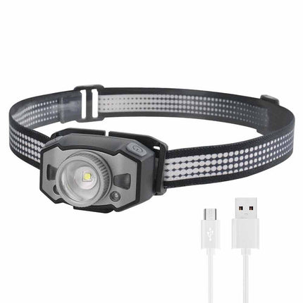 90000LM Sensor LED Headlamp Head Torch Rechargeable Zoom Headlight Light Lamp