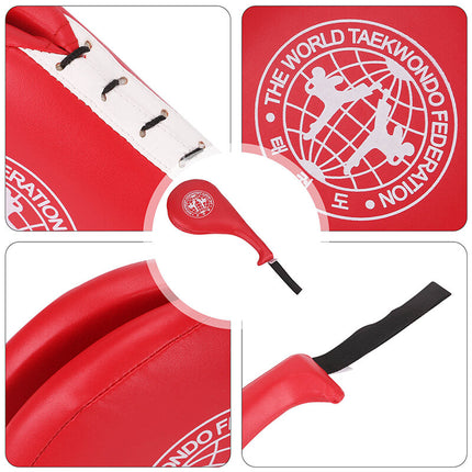 Taekwondo Double Kick Paddle kick pad Punching TKD MMA Kickboxing Training