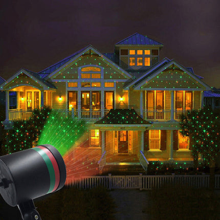 Laser Light Christmas LED Moving Laser Projector Lights Lamp Xmas Party Outdoor