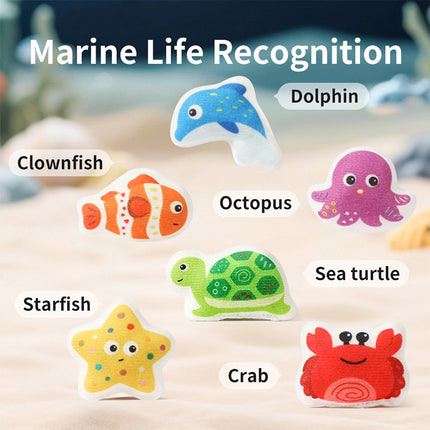 Fabric Fishing Game Toy, Montessori Toddler Play Set for 1–3 Years Old, Christmas Gift