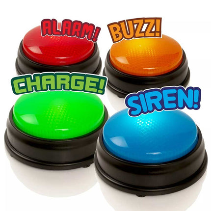 Learning Minds Lights & Sounds Answer Buzzers 4 Pack - For Quiz Games