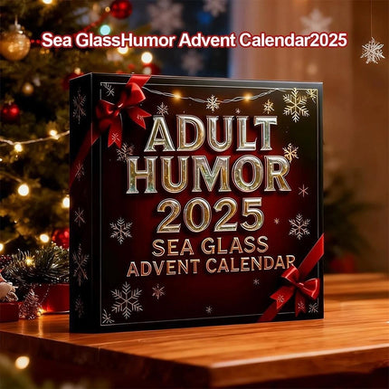 24 Days of Rude & Hilarious Holiday Adult Humor Acrylic Sea Glass Advent Calendar
