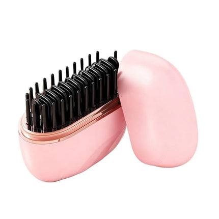 2-In-1 Cordless Mini Hair Straightener Brush - Portable Hair Straightening & Styling Tool