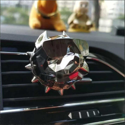 Cute Bulldog-Shaped Car Air Freshener Stylish Decorative Ornament for Vehicle Interiors
