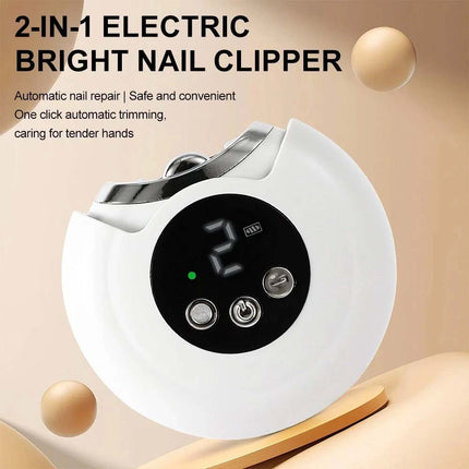 Electric Nail Clippers with Nail File Safe Automatic Trimmer, Rechargeable