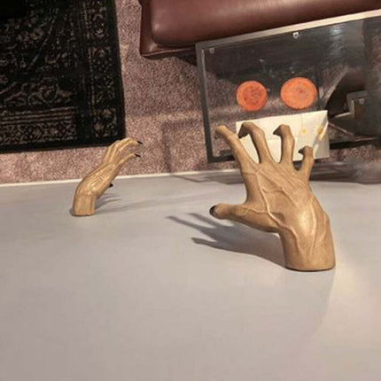 Scary Resin Hand‑Claw Wall Pendant, Halloween Art Craft Party Decoration Ornament