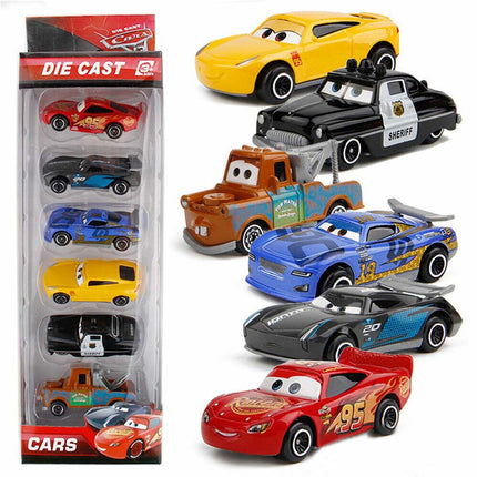 6X/Box Pixar Cars toy Diecast Set XMAS toy Collection Racer 3 Lightning