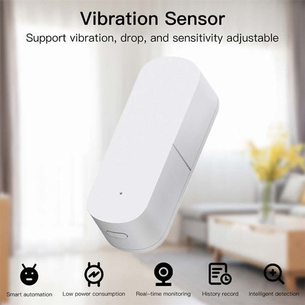 Zigbee Tuya Smart Home Door Window Vibration Sensor APP Detection Alarm Sensor