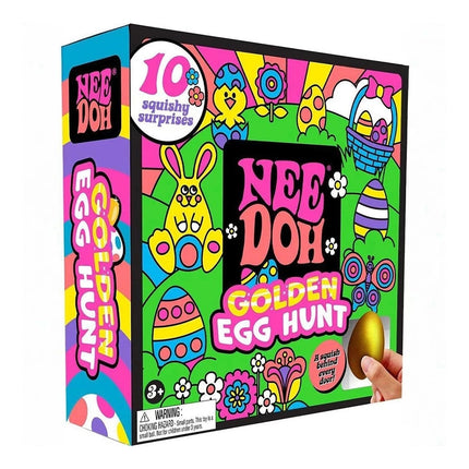 4Pcs Easter Golden Egg Squishy Toy Set 10 Surprise Collectible Squeeze Gifts